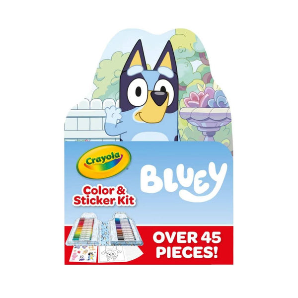 45-Pcs Kids Crayola Bluey Art Kit