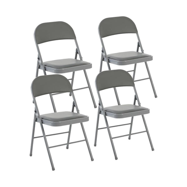 4-Pack Folding Chairs with Padded Cushion