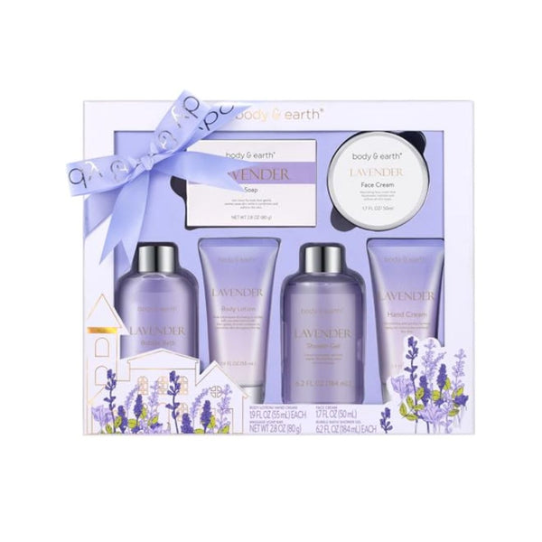 BODY & EARTH 6-Piece Bath & Body Gift Set
