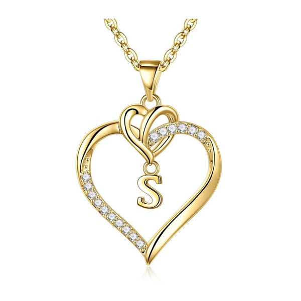 Initial Heart Necklace