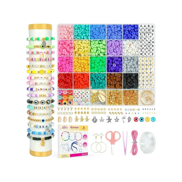5,000 Pcs Clay Beads Bracelet Making Kit