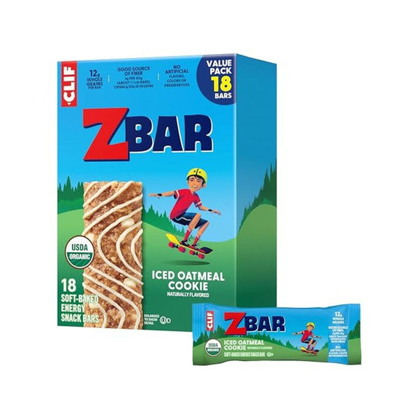 18 Pack Clif Kid Zbar Iced Oatmeal Cookie Bars (OU-D)