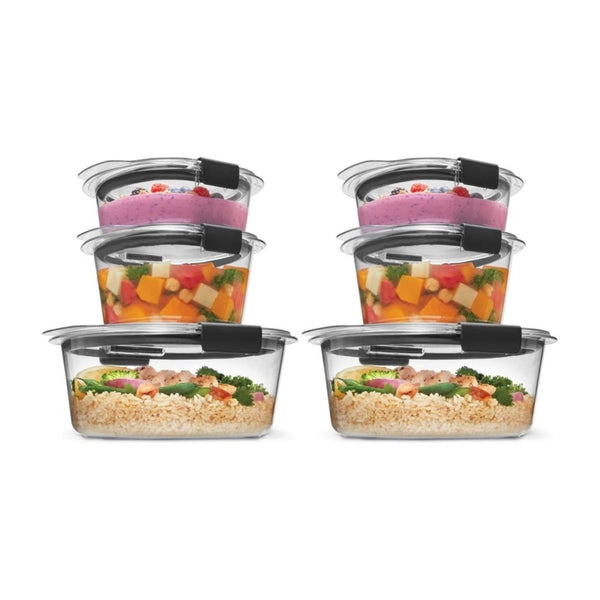 6-Piece Rubbermaid Brilliance Food Storage Containers Set