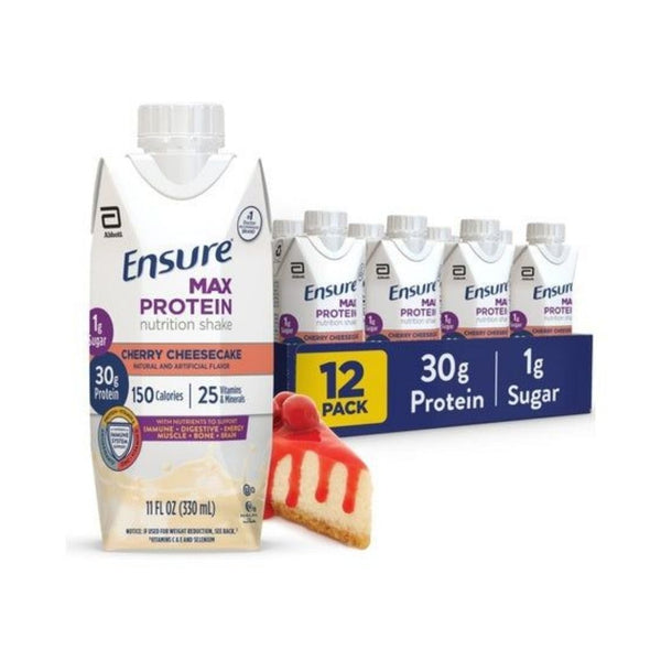 24 Ensure Max Protein Cherry Cheesecake Shakes (OU-D)