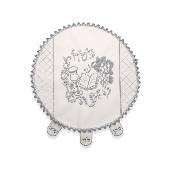 Majestic Giftware Passover Seder Round Matzah Cover with Heavy Plastic