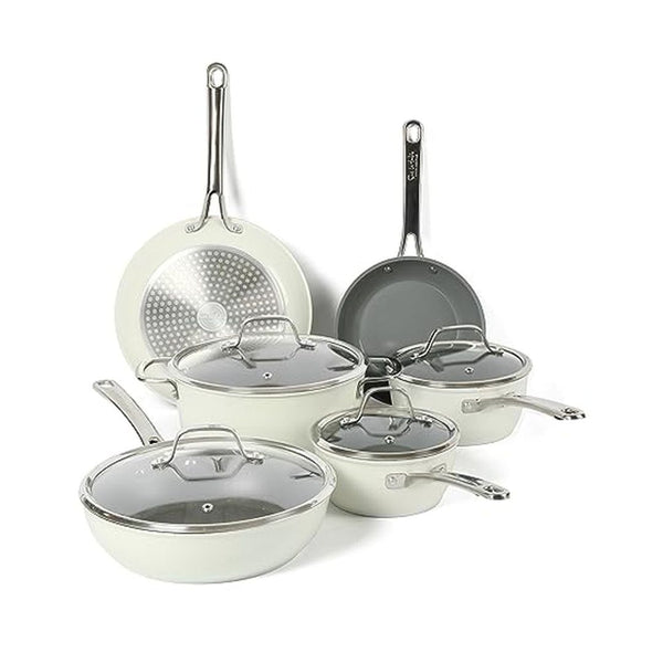 10-Pcs Sur La Table Nonstick Ceramic Aluminum Cookware Set