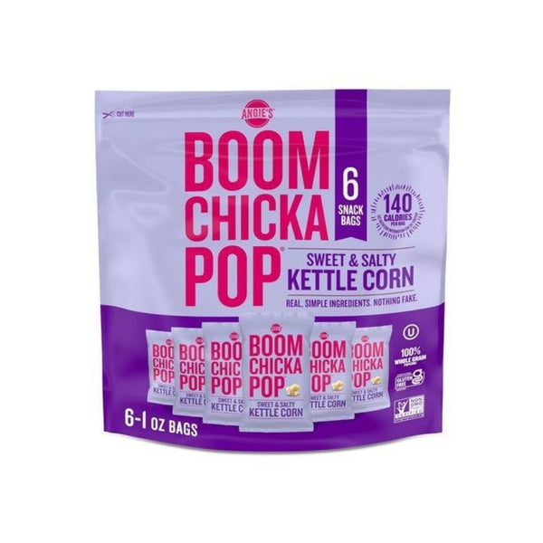 6 Bags Angie's BoomChickaPop Sweet & Salty Kettle Popcorn