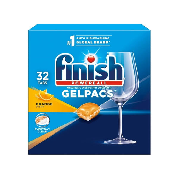 32-Count Finish Gelpacs Dishwasher Detergent
