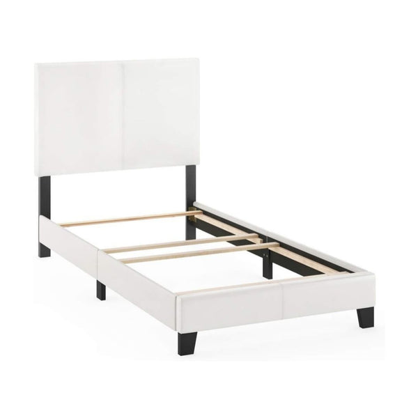 Furinno Pessac PU Leather Upholstered Platform, Twin