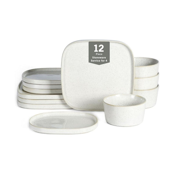 12-Piece Stone Lain Cairo Stoneware Dinnerware Set