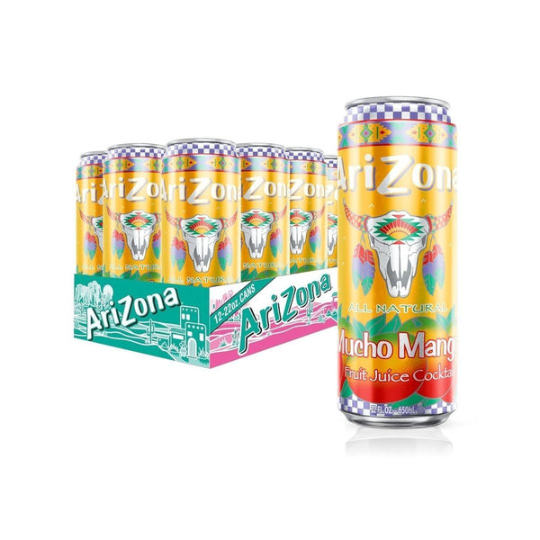 12 Big Cans of AriZona Mucho Mango, Fruit Juice Cocktail