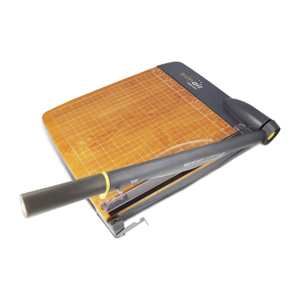 Westcott 12-In TrimAir Wood Guillotine Paper Cutter & Paper Trimmer
