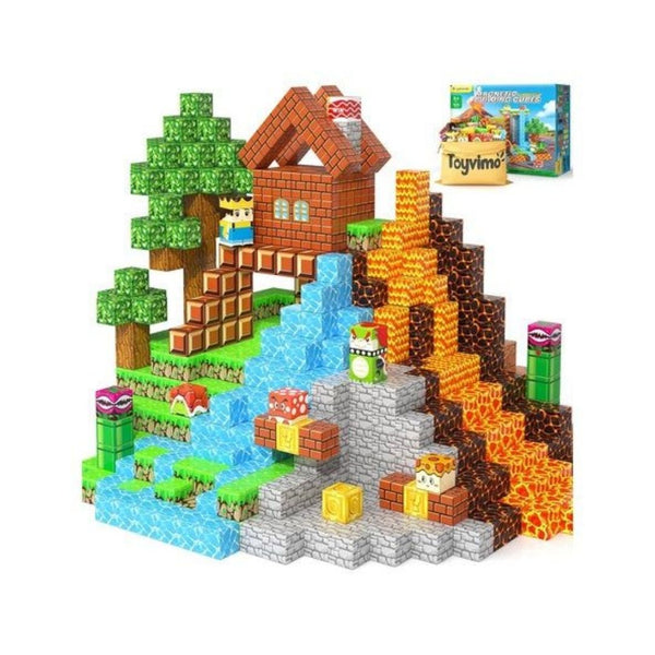 100 Piece Magnetic Building Blocks Set