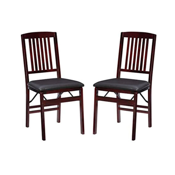 Set of 2 Linon Wood Folding Chairs