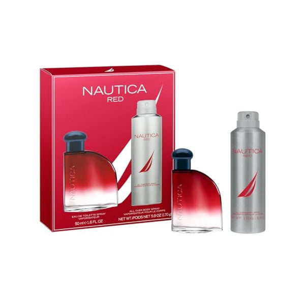 Nautica Color Red 1.6oz. Cologne + 5.9oz. Deodorizing Body Spray