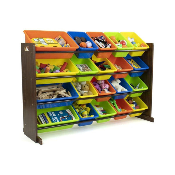 Humble Crew Extra-Large Toy Organizer with 20 Plastic Bins