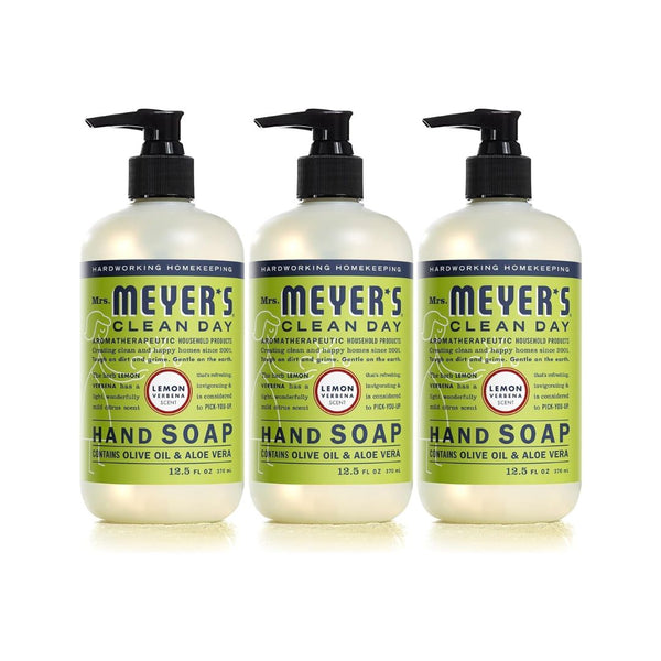 3 Bottles of MRS. MEYER’S CLEAN DAY Liquid Hand Soap