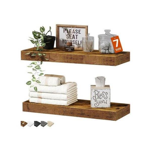 2-Pack Bathroom Floating Shelves