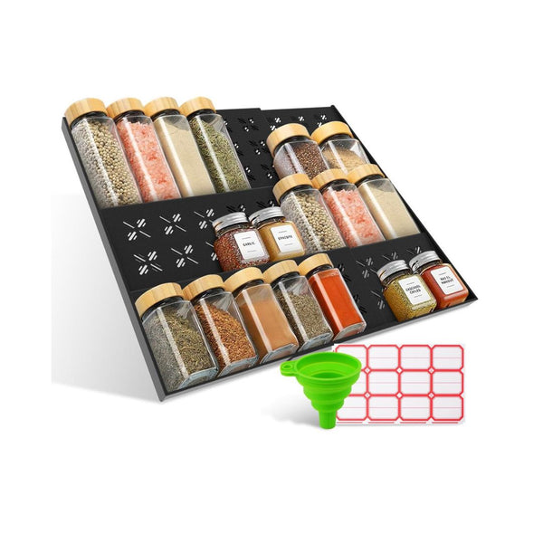 2 Pack Expandable Spice Drawer Organizer