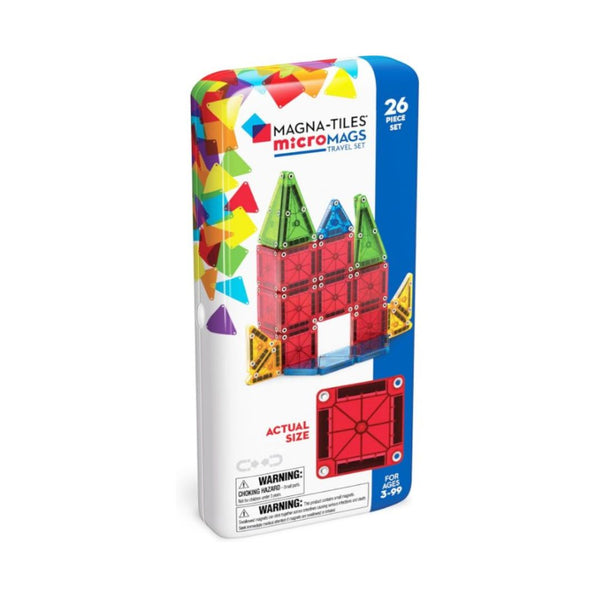 Magna-Tiles microMAGS 26-Piece Travel Magnetic Construction Set
