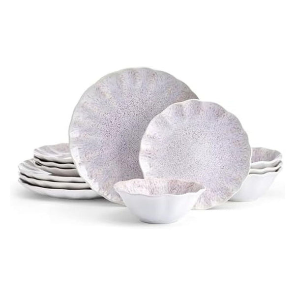 12 Piece Mikasa Isla Hand Crafted Plates & Bowls