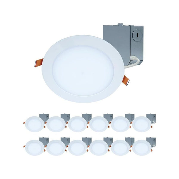 12-Pack HALO 6-Inch Slim Canless Recessed Ceiling Light