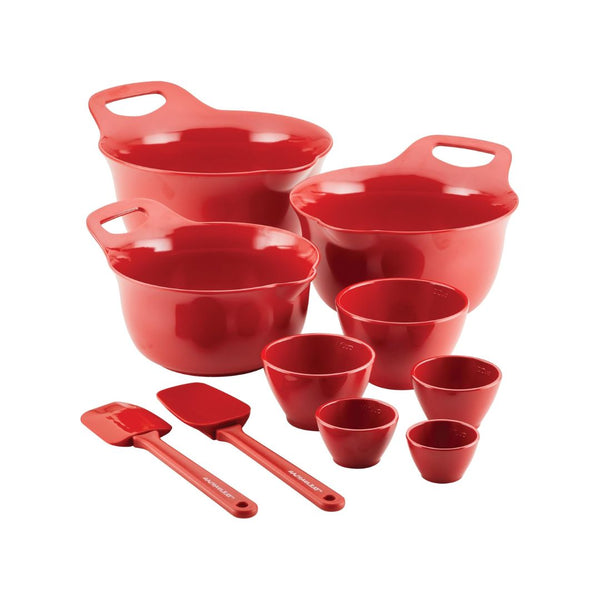 10-Pcs Rachael Ray Pantryware Nesting Mixing Bowls and Measuring Cups Set