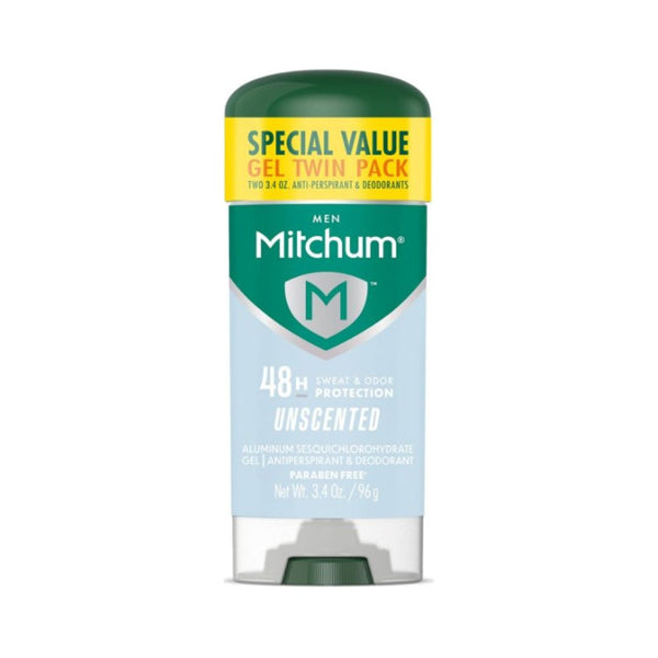 2-Pack Mitchum Men’s Antiperspirant & Deodorant Gel
