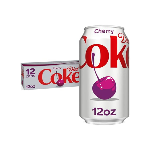12 Pack Diet Coke Cherry Soda 12 oz
