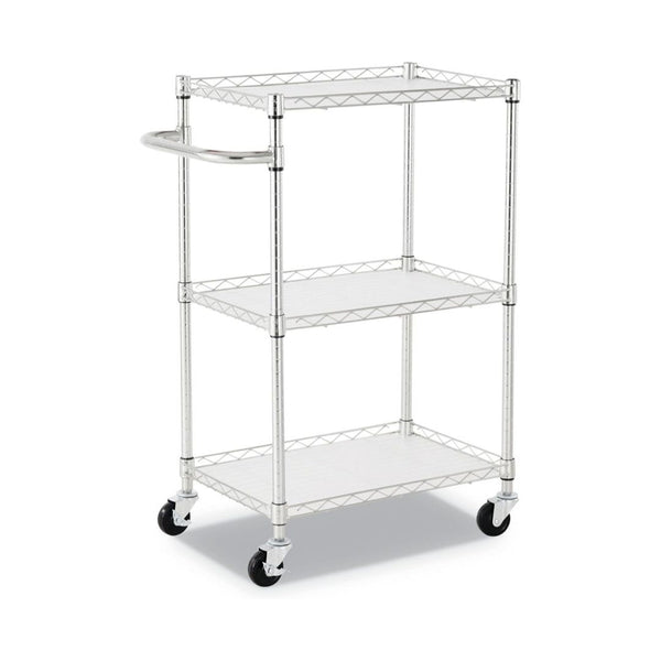 3-Shelf Rolling Wire Cart