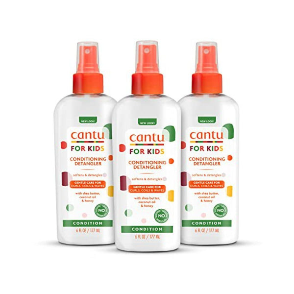 3 Pack Of Cantu Care Kids’ Conditioning Detangler Spray Bottles