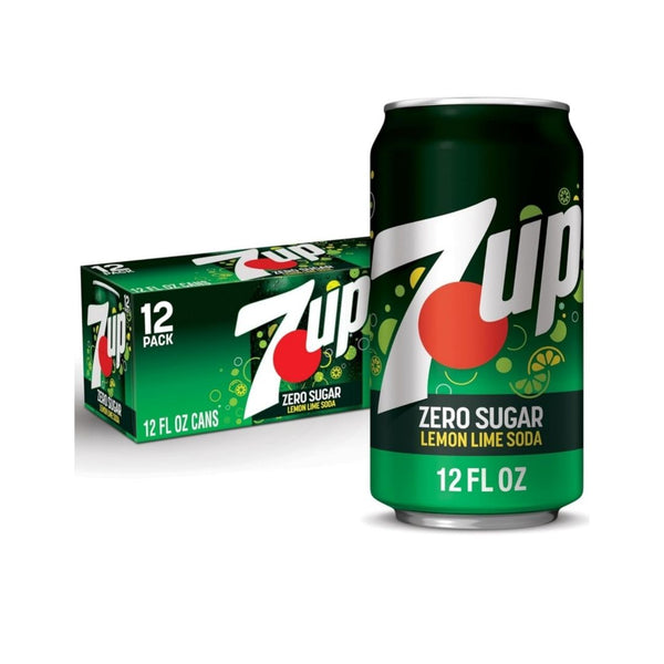 36 Cans of Zero Sugar 7-Up Soda