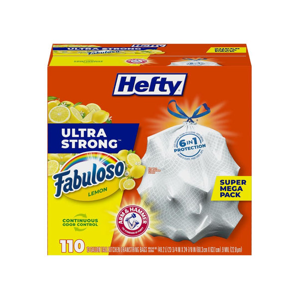 110-Count Hefty Ultra Strong 13 Gallon Trash Bags