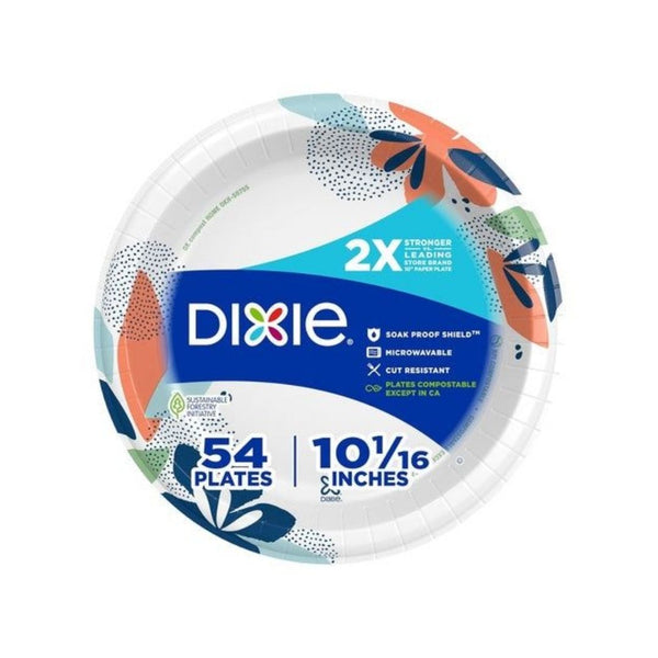 54 Dixie Large Paper Plates
