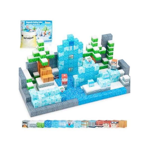 130 Piece Magnetic Building Blocks Set