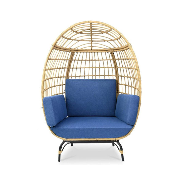 SereneLife Wicker Rattan Egg Chair