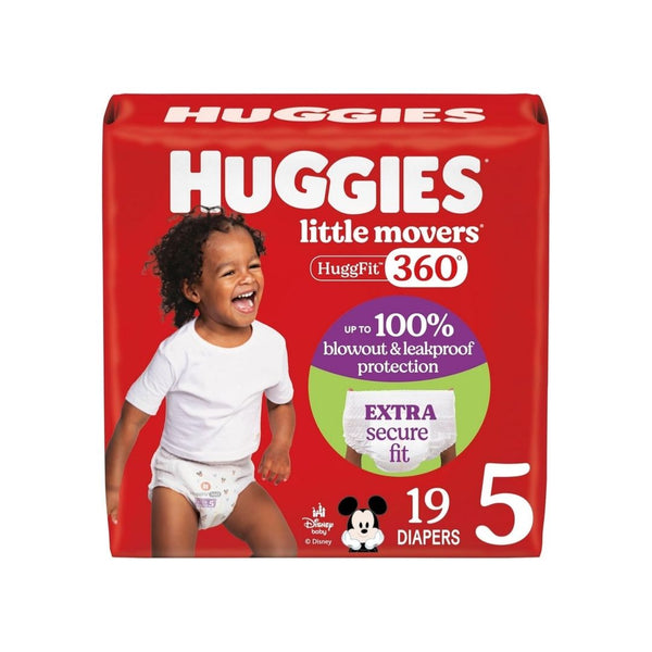 19-Count Huggies Size 5 Baby Diapers