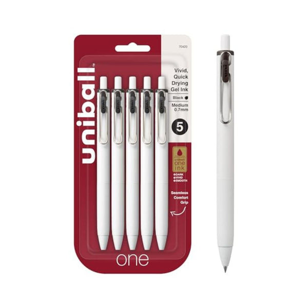 5 Pack uniball one Gel Pens