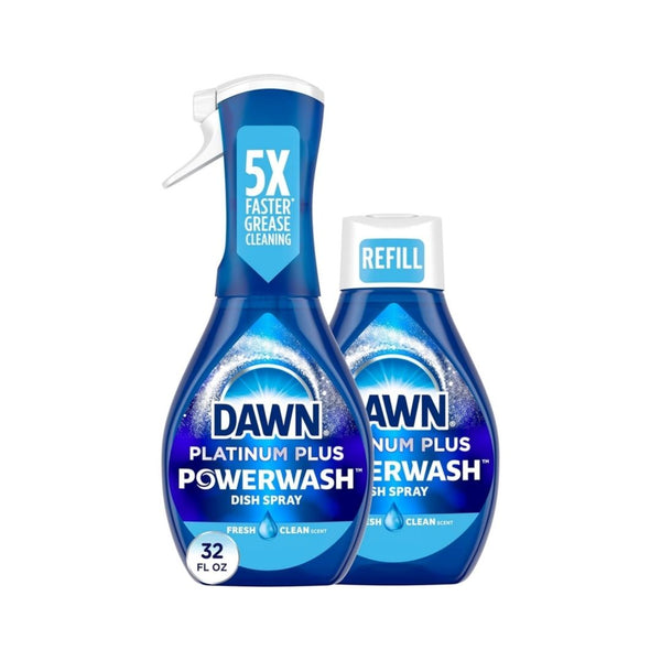 Dawn Powerwash Spray Dish Soap, 1 Starter Kit + 1 Refill