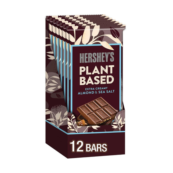 12 HERSHEY’S Plant Based with Almond and Sea Salt Candy Bars
