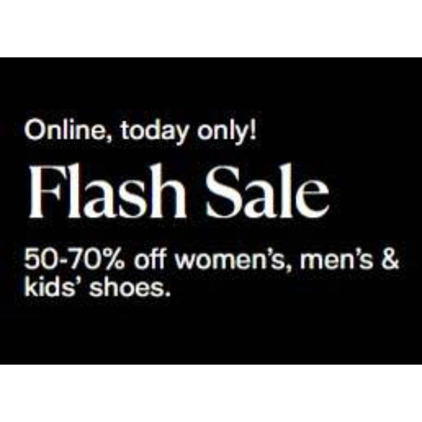 Up To 70% Off Men’s, Women’s, and Kid’s Shoes from Macy's Shoes Flash Sale!