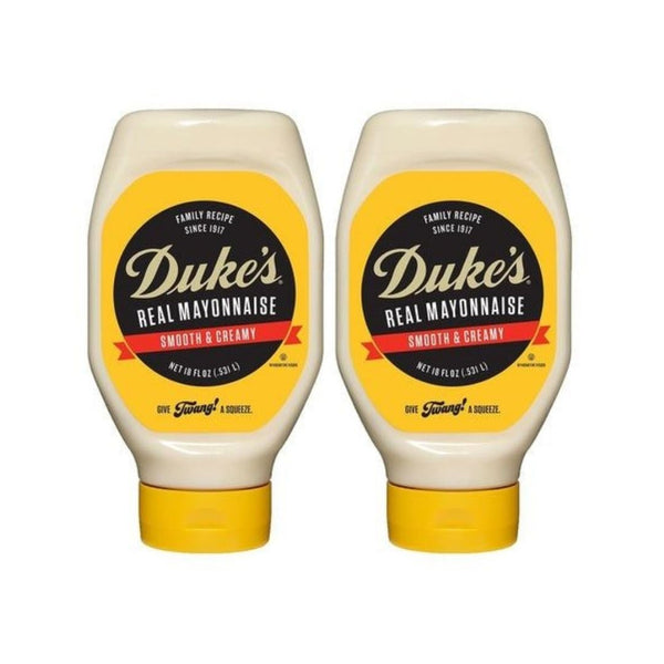 2 Squeeze Bottles Of Duke's Mayonnaise