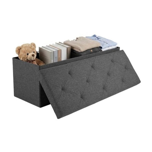 Foldable Storage Ottoman Bench