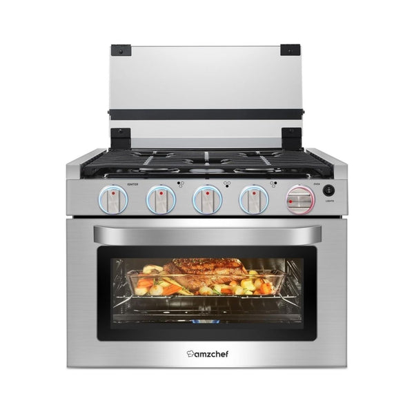 1.24 Cu.Ft AMZCHEF RV Gas Range Oven