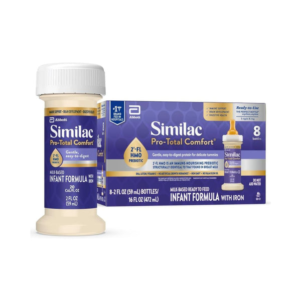 Pack of 8 Similac Pro-Total Comfort Infant Formula With Iron