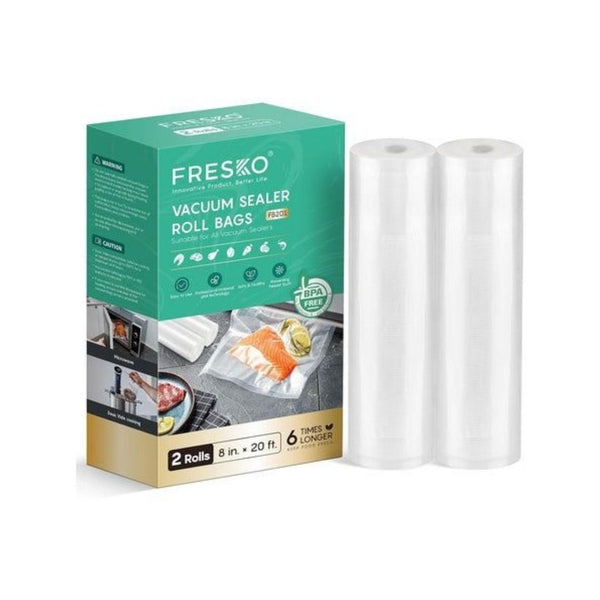 2 Rolls Vacuum Sealer Bags (8’ x 20’)