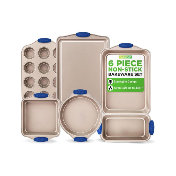 6-Piece NutriChef Nonstick Bakeware Set