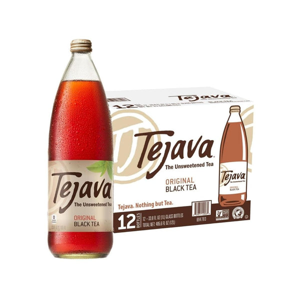 12 Bottles of Tejava Original Unsweetened Black Iced Tea