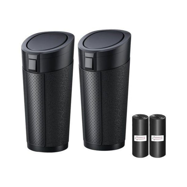 2 Car Trash Cans with Lids