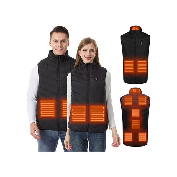 Lightweight Heated Vest with 9 Heating Zones